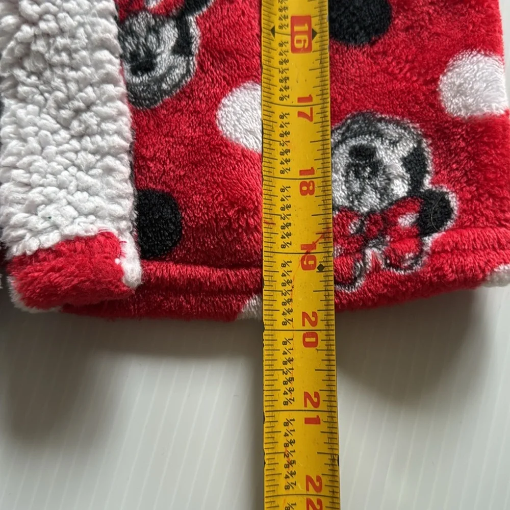 Disney JR. Minnie Mouse - Red, black and white robe.  Size 2T-3T
